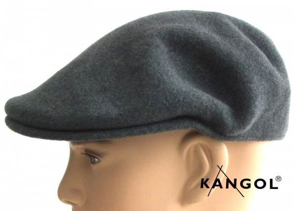 Kangol 504 grau Mütze Schiebemütze Flatcap