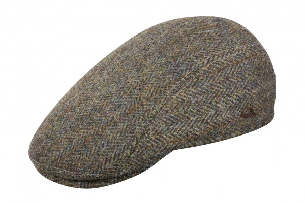 Göttmann Harris Tweed Mütze Fischgraet