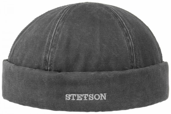 Stetson Dockermütze used look mit Fleecefutter